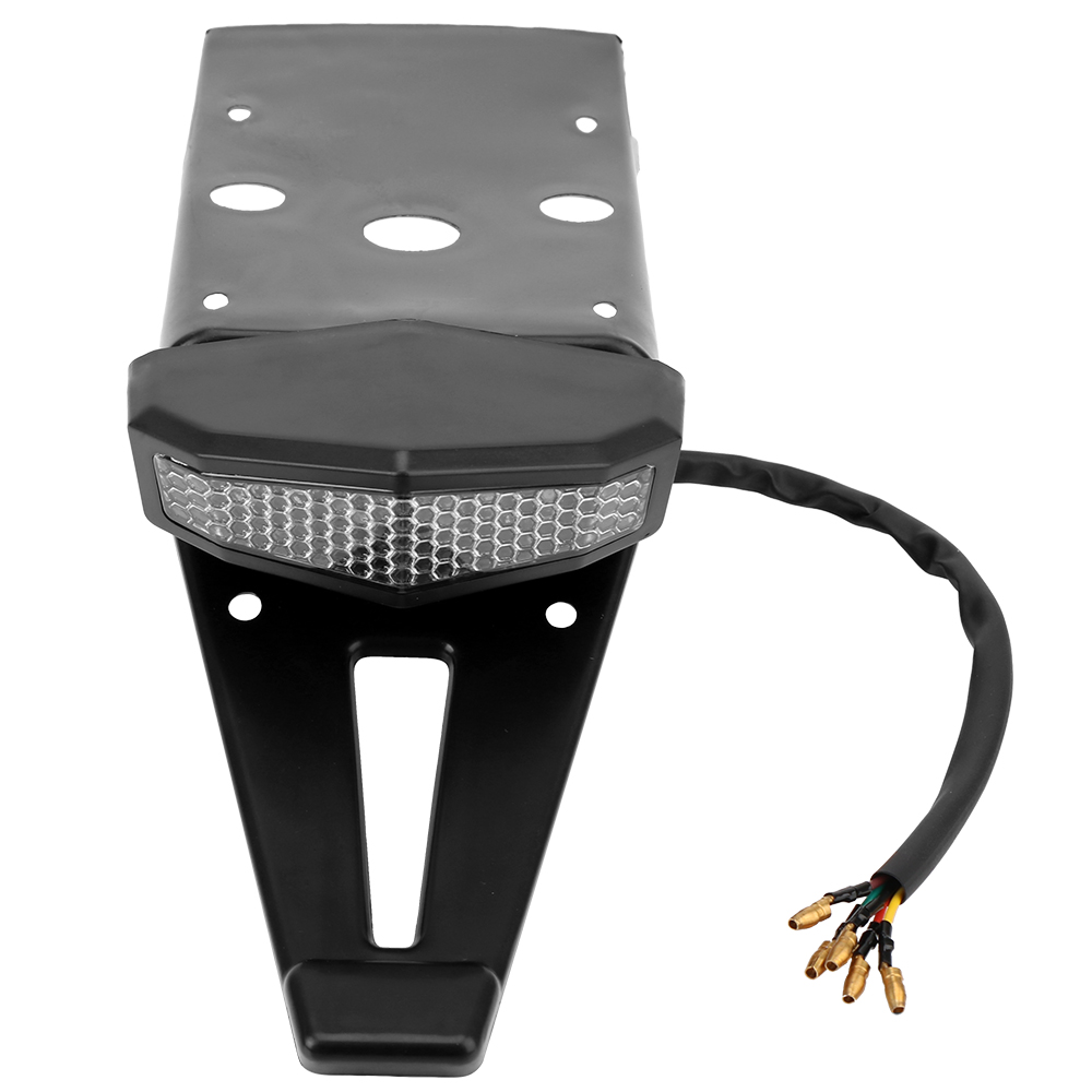 LEEPEE Brake Stop Indicator Red/Amber Turn Signal Light For Bobber Enduro Dirt Bike Signal Lamp Motorcycle ATV LED Rear Tail