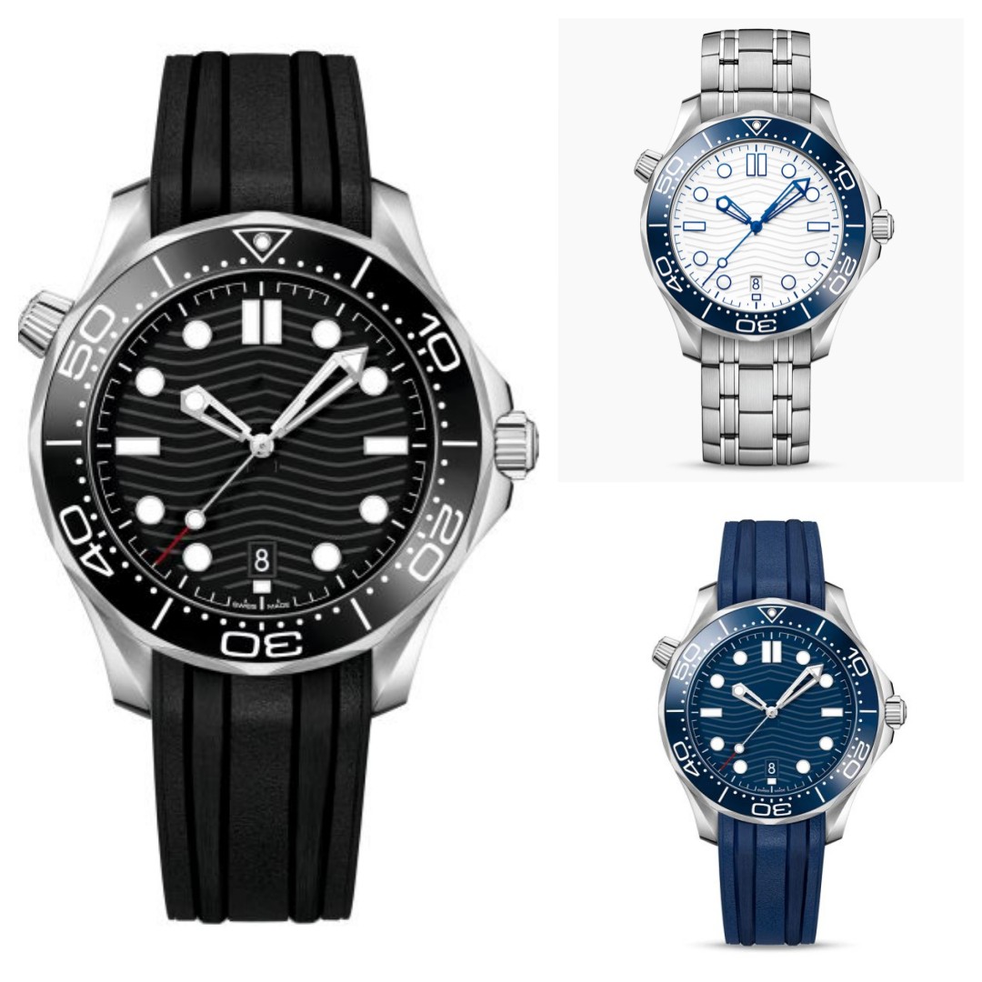 Men Watch Luxury Fashion Classic 42mm Stainless Steel Automatic Mechanical Watch Rubber 2813 Movement Men Watch Designer Sports Watch Sapphire Waterproof Watch