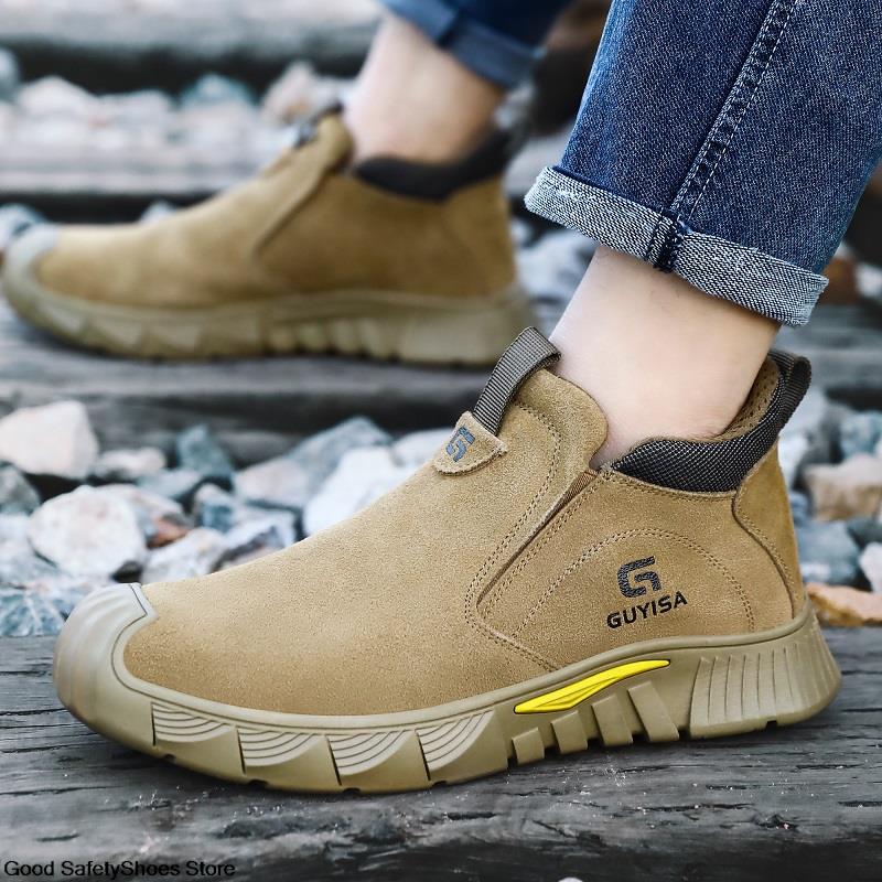 Footwear Welder Puncture-Proof Work Steel Toe Men Indestructible Boots Protective Safety Shoes 9033