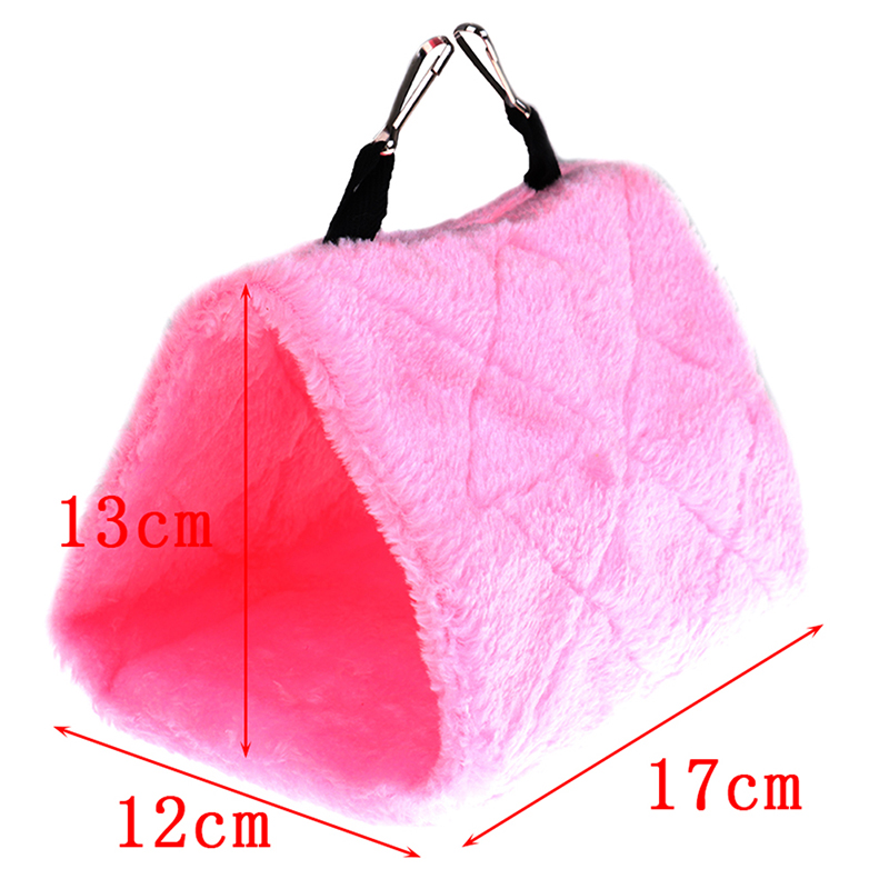 New Pet Birds Parrot Soft Warm new Plush Snle Hanging Cave Swing 2025 Toy Cage Hammock Bird Bed Decor Little Sun Veet Nest