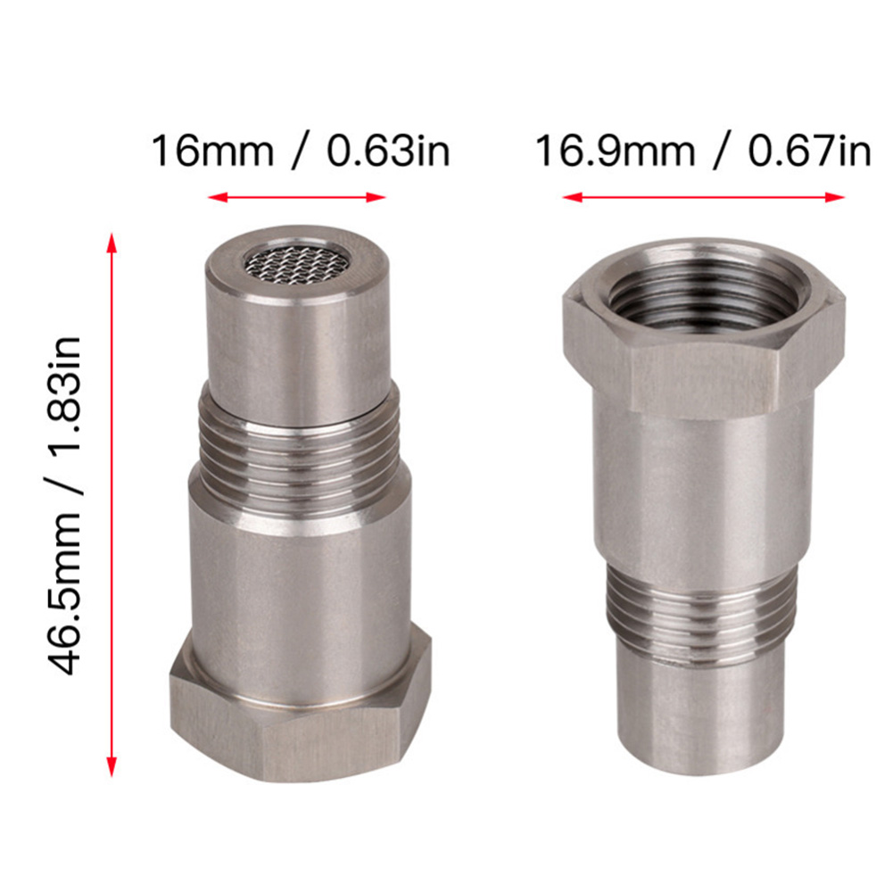 30-1PCS O2 Oxygen Sensor Spacer O2 Sensor Extender Adapter M18X1.5 Mini Catalytic Converter CEL Eliminator Check Engine Light