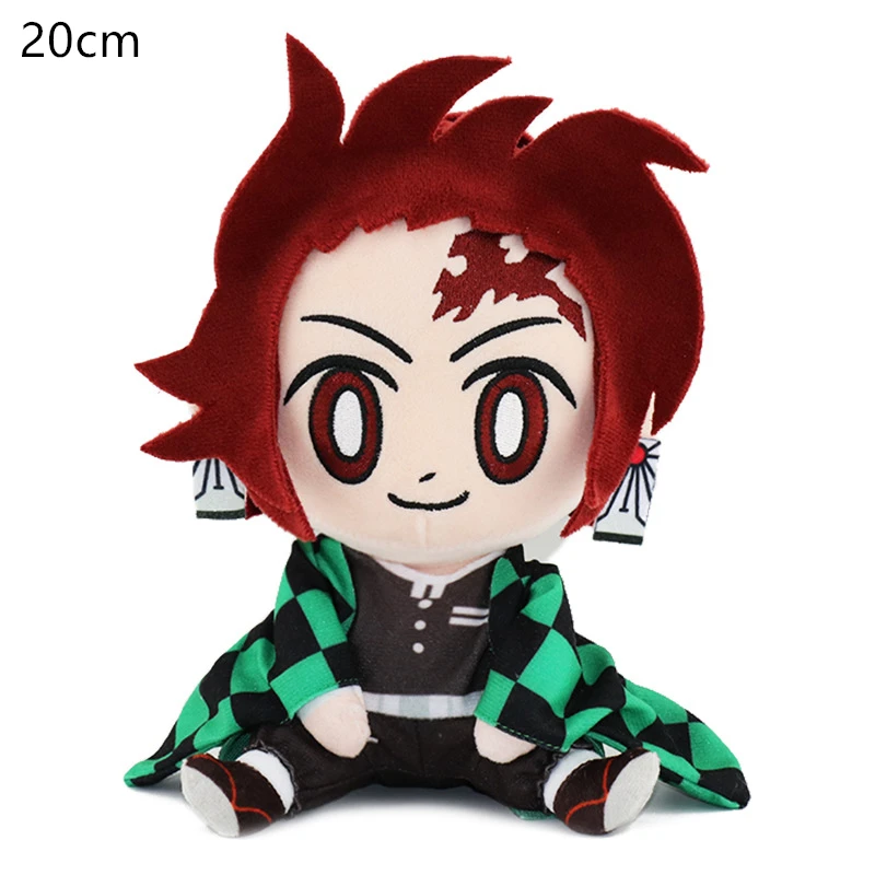 20CM New Product Japanese Anime new Ghost Slayer: Blade Plush Doll Tanjiro 2025 Nezuko Game Peripheral Children's Doll Kawaii Pillow