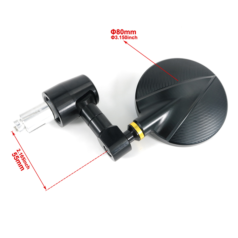 Fit For KAWASAKI Z125 Z250/Z250SL Z300 Z650 Z750 Z800 Z900 Z1000 Motorcycle CNC Rear View Side Mirror Handle Bar End Mirrors