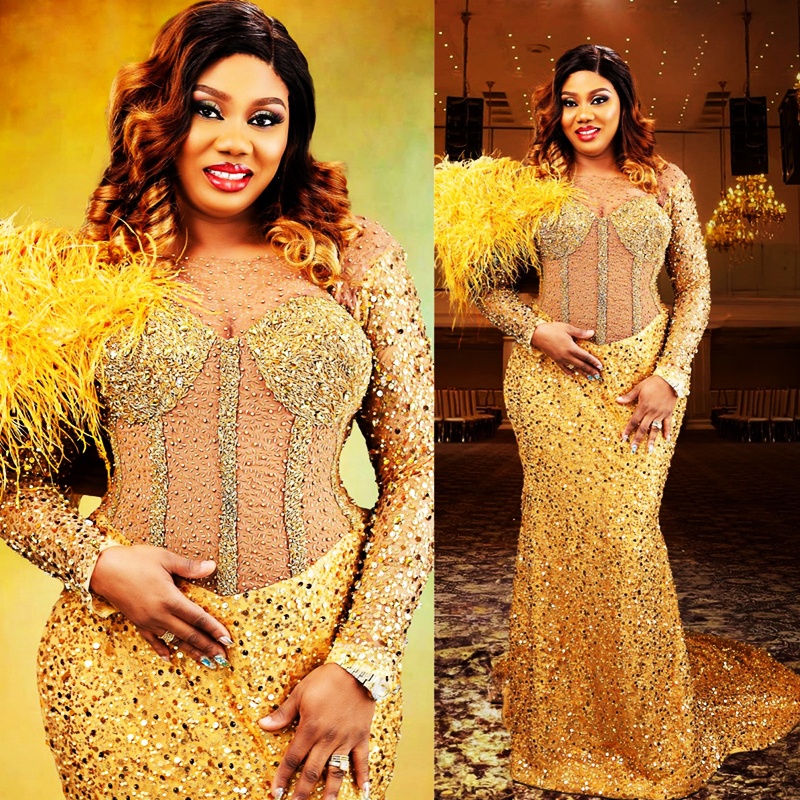 2024 Aso Ebi Gold Prom Dresses for Special Occasions Feathered Promdress for Black Women Long Sleeves Sequined Lace Beaded Luxury Birthday Reception G