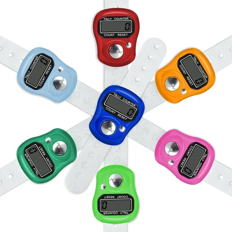 Mini Finger Counter LCD Electric Digital Display With Light Tally Counter Stitch Marker Sewing Knitting Weave Buddha Pray Soccer
