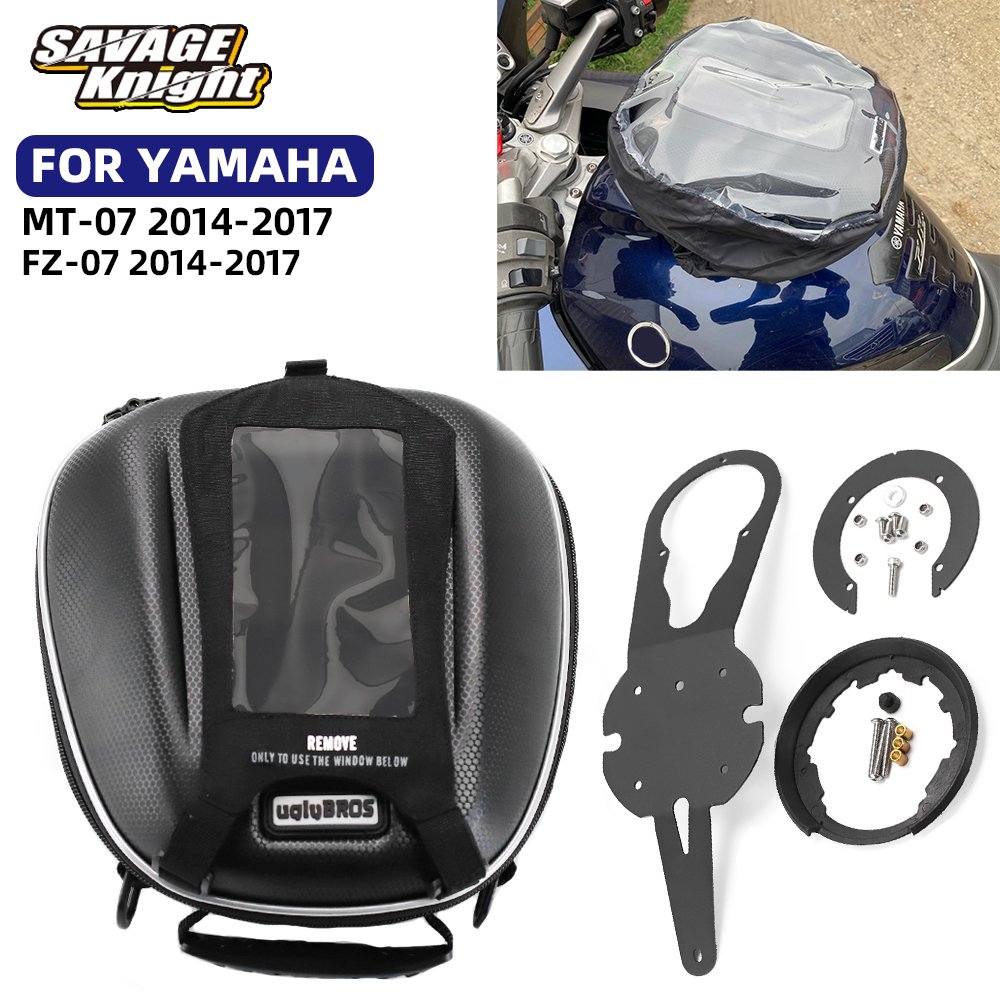 MT07 Fuel Tank Bag 2014-17 For YAMAHA MT07 FZ07 MT-07 Motorcycle Waterproof Luggage Saddle Bag FZ MT 07 Backpack Racing Luggage