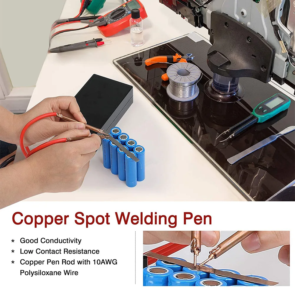 Portable Mini Spot Welding Machine 6 Gears Adjustable Spot Welder 0.15mm with Nickel Sheet For 18650 Battery Spot Machine Tool