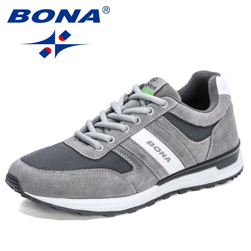 2022 BONA New Designers Running Men Comfortable Sneakers Athletic Breathable Footwear Man New atillas Walking Jogging Shoes b1fa