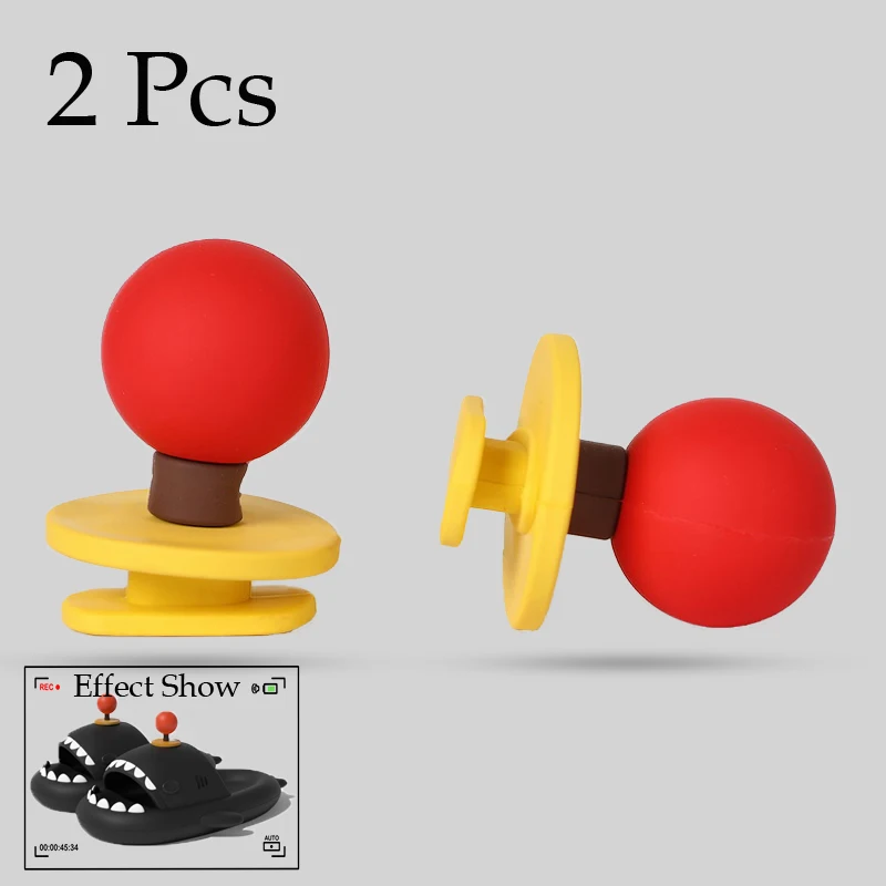 2pcs Summer Eva Shark Slides Diy Fins Charms Buckle Accessories For Shark Slippers Women Men Funny Charms Sandals Decoration
