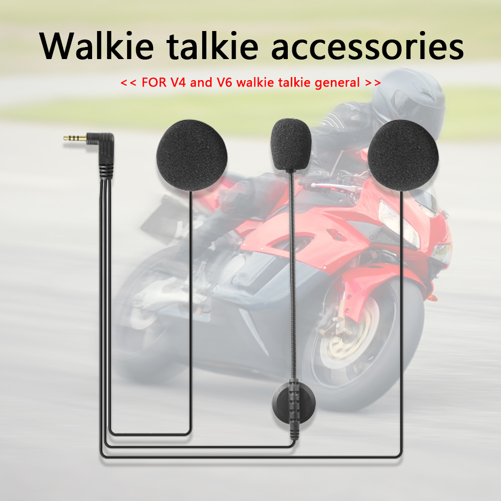 Motorcycle Helmet Intercom Stereo Device Headsets Bluetooth-compatible Speaker Earphone Replacement Clip for V4 V6 Multifunction