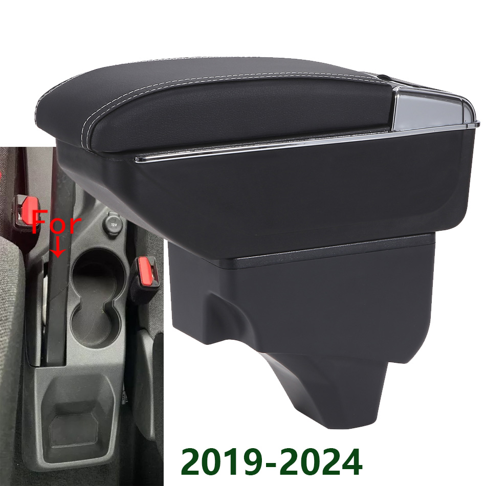 Reposabrazos para Peugeot 208, caja de almacenamiento para Peugeot 2008, Cenicero, piezas de reacondicionamiento, accesorios de detalle Interior, 2019