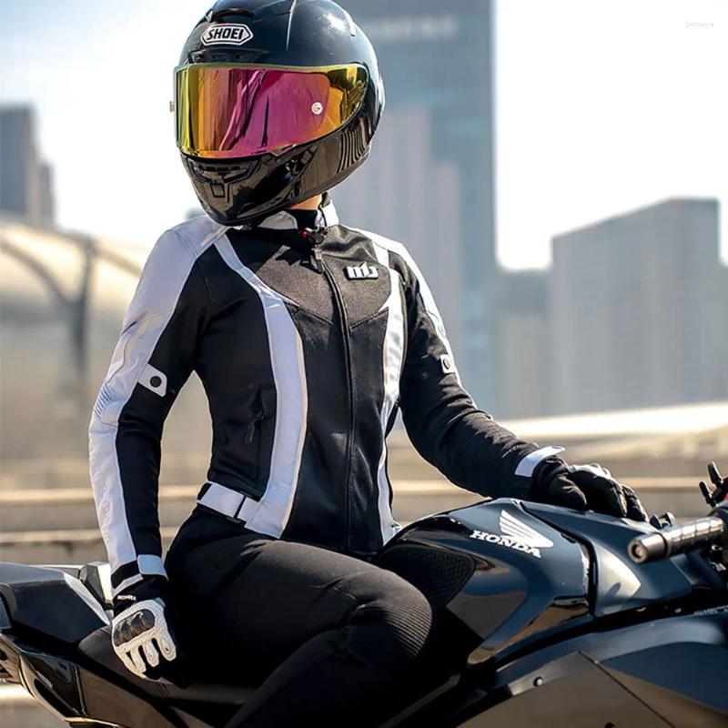 Motorcycle Apparel Women Summer Jacket Windproof Motorbike Riding Anti Fall With Mesh Breathable Motocross Clothes free shipping