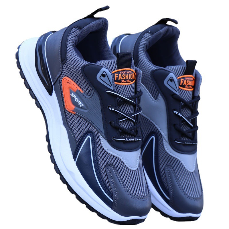 Mens Running Shoes Spring New Breathable Mesh Casual Shoes Trendy Sports Shoes Mens Shoes