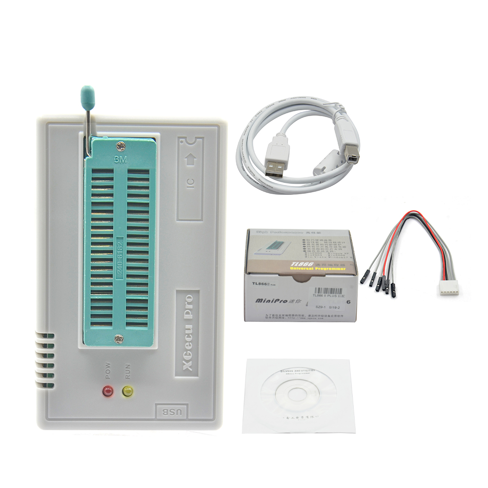 V7.21 TL866II Plus EEPROM PIC AVR TL866 USB Universal BIOS programador 24 93 25 mcu Bios EPROM mejor que TL866cs/TL866A