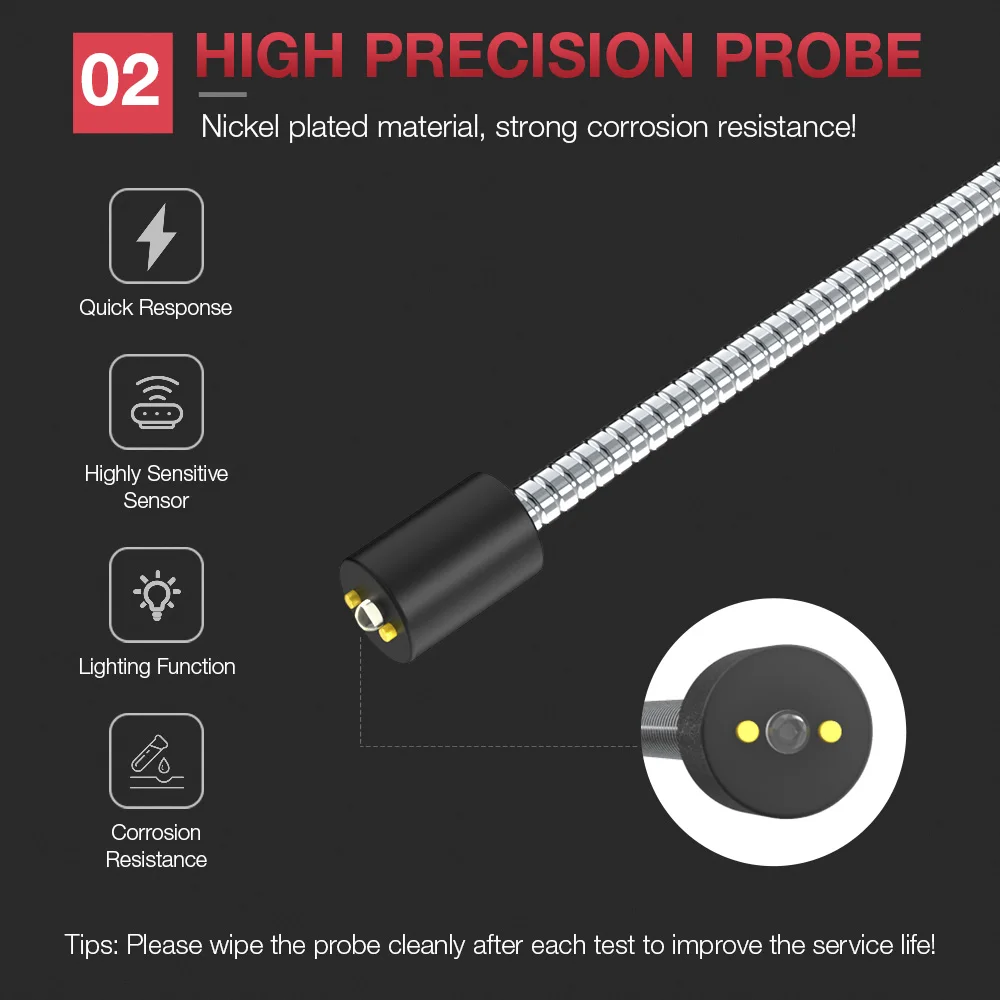 Kingbolen BF100 Brake Fluid Tester pen LED for DOT3/DOT4/DOT5.1 brake fluid tester BF 100 Accurate brake Oil Quality Check Pen B
