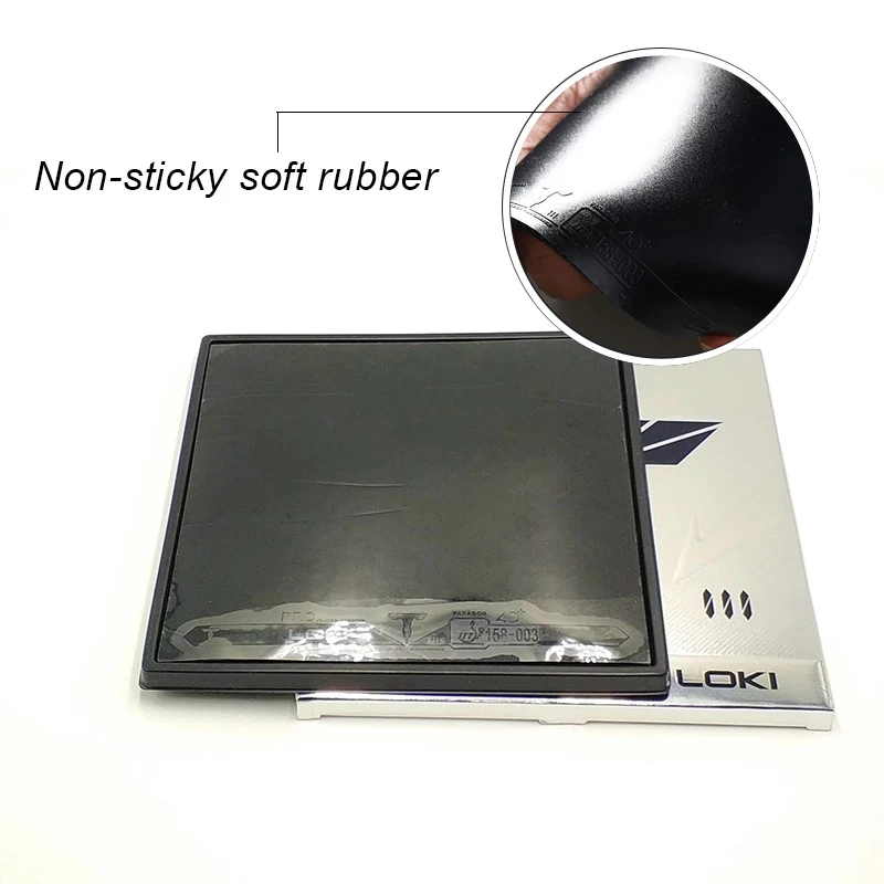 LOKI T3 Astringent rubber ITTF Approved Carbo Sponge Table Tennis Rubber Pips-in Hard Non-sticky Pingpong Rubber for Fast Attack