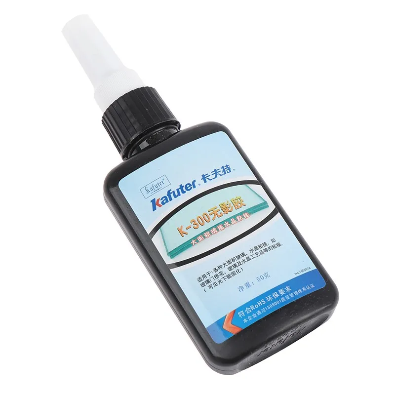 50ml Uv Glue Uv Curing Glue K-300 Transparent Crystal And Glass Glue With Uv Flashlight
