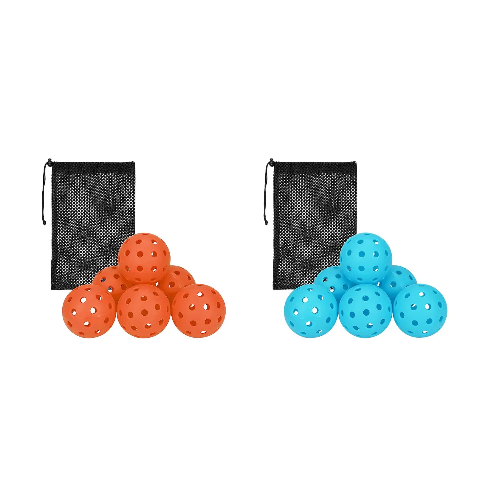 6Pcs Pickleball Balls High Elastic 74mm Professional Official Size Ball for Training Tournament Play Adult Practice Outdoor