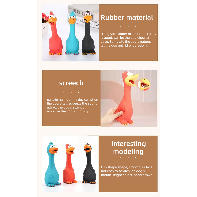 Screaming Chicken Squeezing Sound Toy Pet Dog Toy Product Screaming Decompression Tool Natural Latex Non Toxic Toy