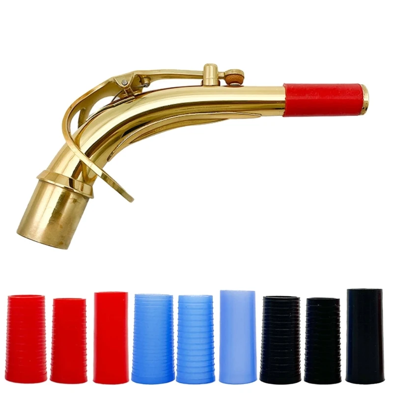 Silicone Sax Bend Neck Cork Sleeve Practical Good Elasticity Durable Soft Protective Cases for Soprano Repair Parts Dropshipping