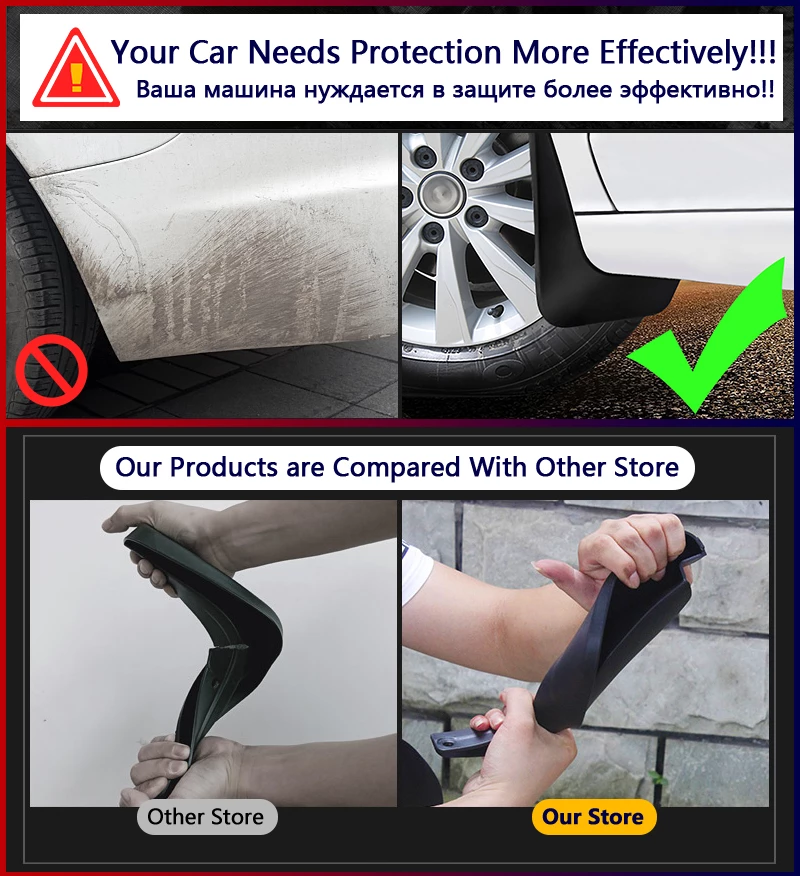 2x for Ford Edge 2.0T 3.5T 2007 2008 2009 2010 2011 2012 2013 2014 Mud Flaps Splash Guards Flap Mudguards Fender Car Accessories