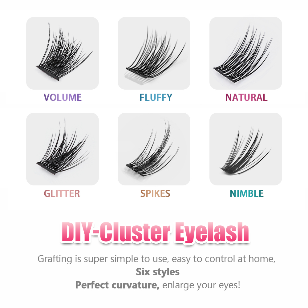 MASSCAKU 12Lines DIY Clusters Premade Fans Lashes Extensions Natural Soft 2025 Individual new Segmented Eyelashes Bundles Makeup Cilia