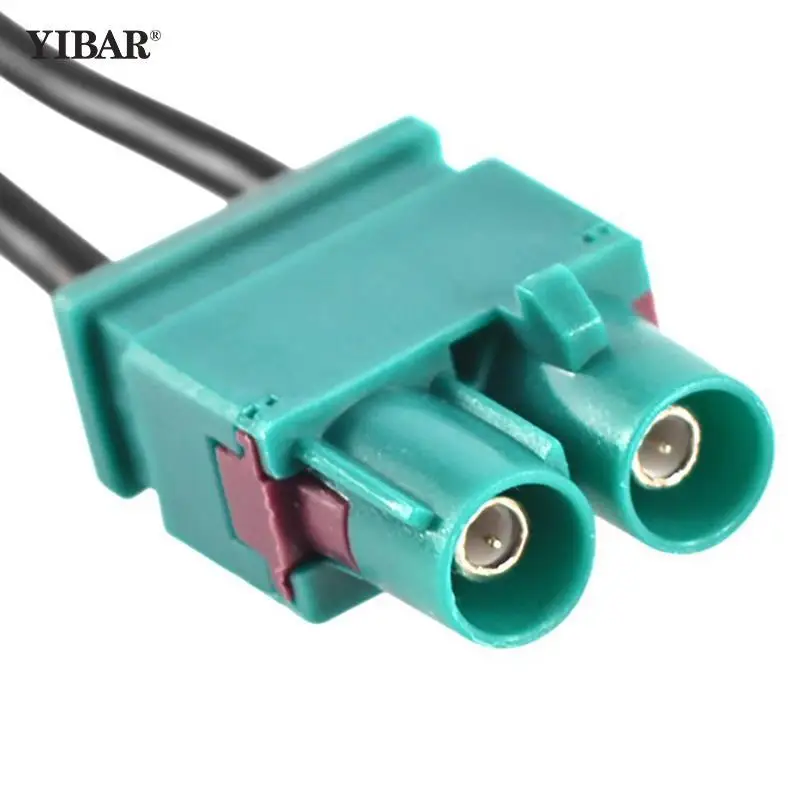 2025 Radio Adaptor Antenna AM/FM Audio Cable Dual new Fakra-Din Aerial Antenna Adaptor Car Accessories For Adapter