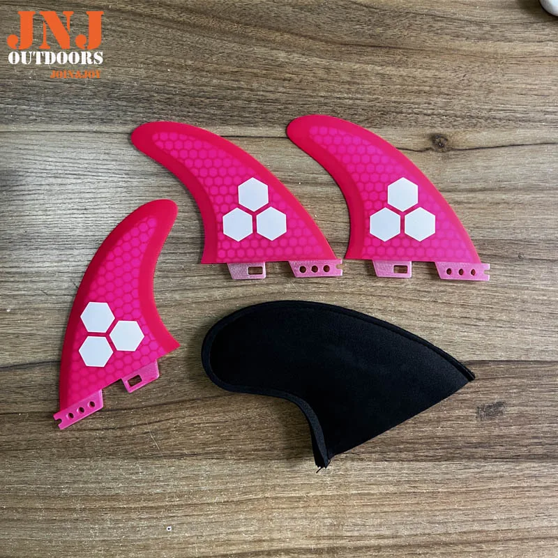 JNJ FCS II Pink 2025 new Surfboard Fins Mf Medium G5 Large G7 Thruster Made Of Fiberglass And Honeycomb - view 3