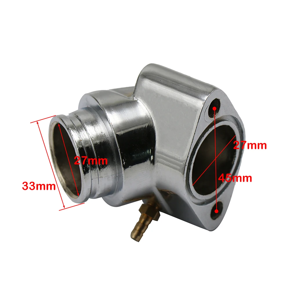 ZSDTRP Motorcycle Carburetor Boot Intake Manifold For GY6 125cc 150cc 4T Engine Carb Adapter Interface Scooter ATV Go Kart