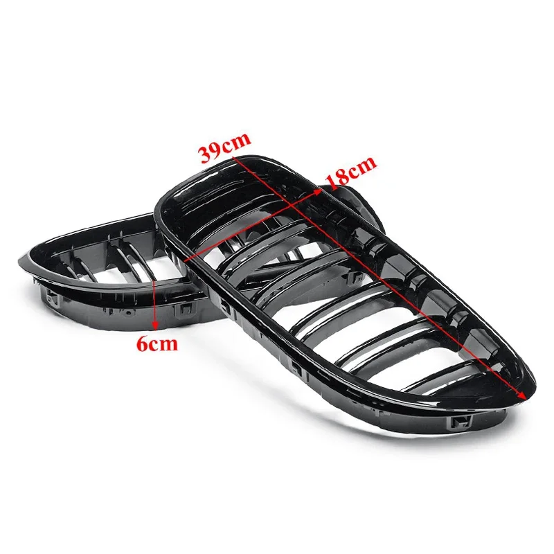 For BMW 6 Series F06 F12 F13 M6 Gloss Black/M Color Front Kidney Grill Bumper Grill Double Slat Line Racing Grills 2012-2017