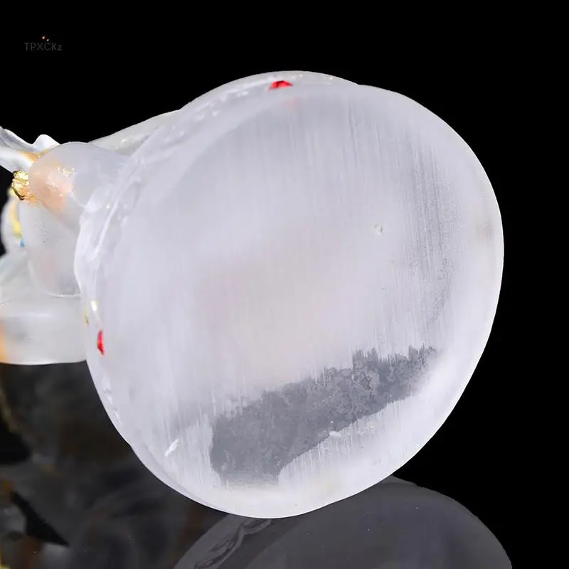 Ganesh Hindu Elephant God of Success Statue Resin Transparent Figurine Ornament 240521