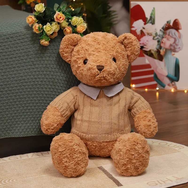 Stuffed Plush Animals High Quality Toy Cute Cartoon Sweater Teddy Bear Plush Toys 50cm75cm Stuffed Plush Animals Bear Doll Birthday Gift For Children