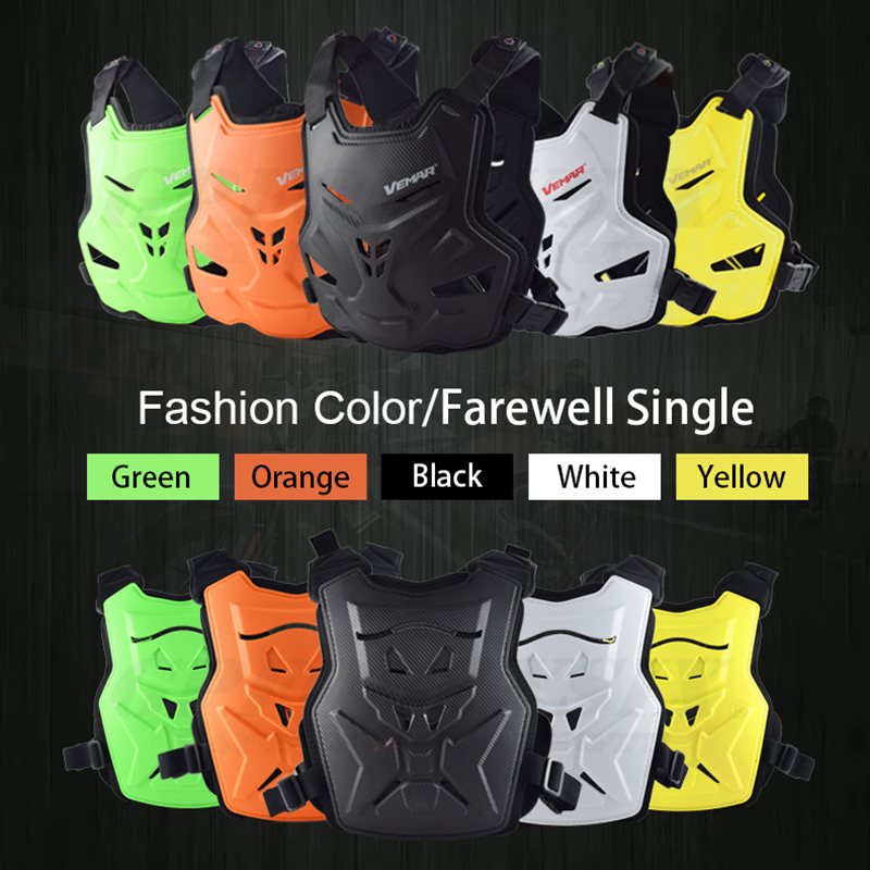 Vemar Motorcycle Body Armor Vest Motorbike Back Chest Protector Moto Motocross Vest Off-Road Dirt Bike Protective Gear Adult