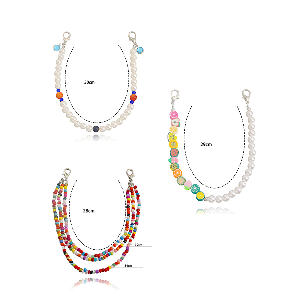 Cute Simulated Pearl Anklets For Women Bear Acrylic Bead Shoe Chain Foot Ankle Bracelet Summer Beach Accessories Tobilleras