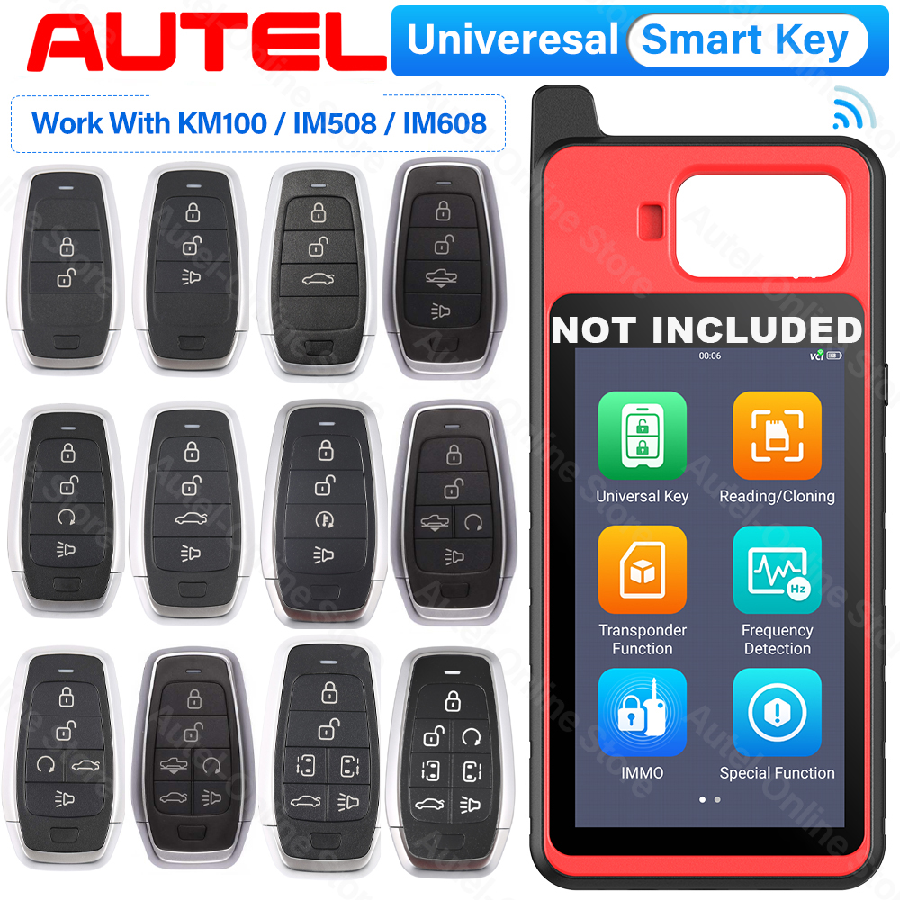 Autel Car Universal Smart Key Autel Remote Key for MaxiIM KM100 IM508 IM608 Programmer IKEYAT004AL IKEYAT005AL IKEYAT006AL