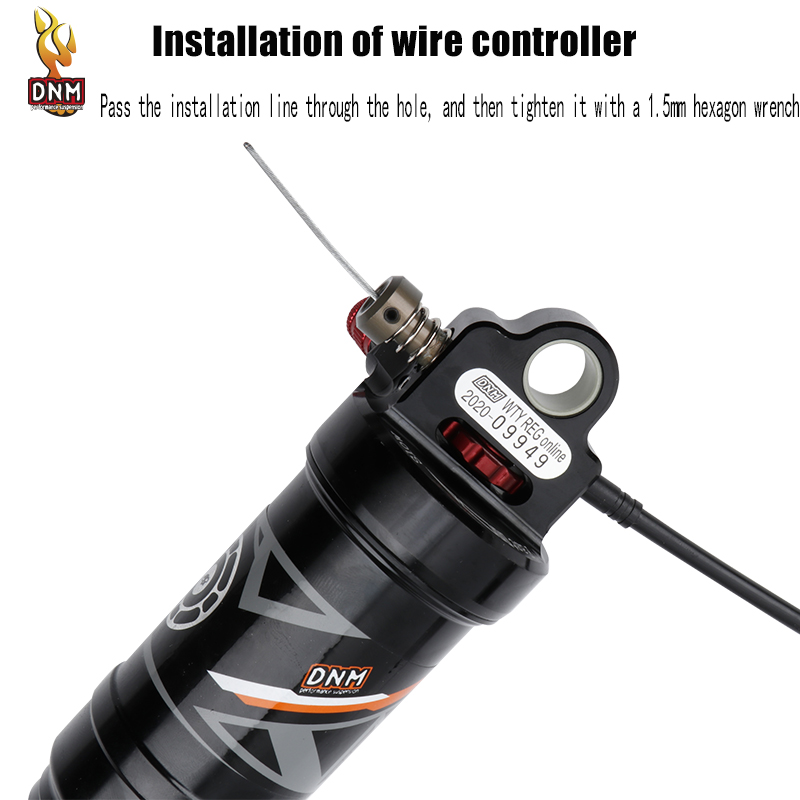 DNM AO-38RC Mountain Bike Rear Shock XC Air Pressure Remote/Manual Control 165/190/200/210mm Lockout Shock Absorber Suspension