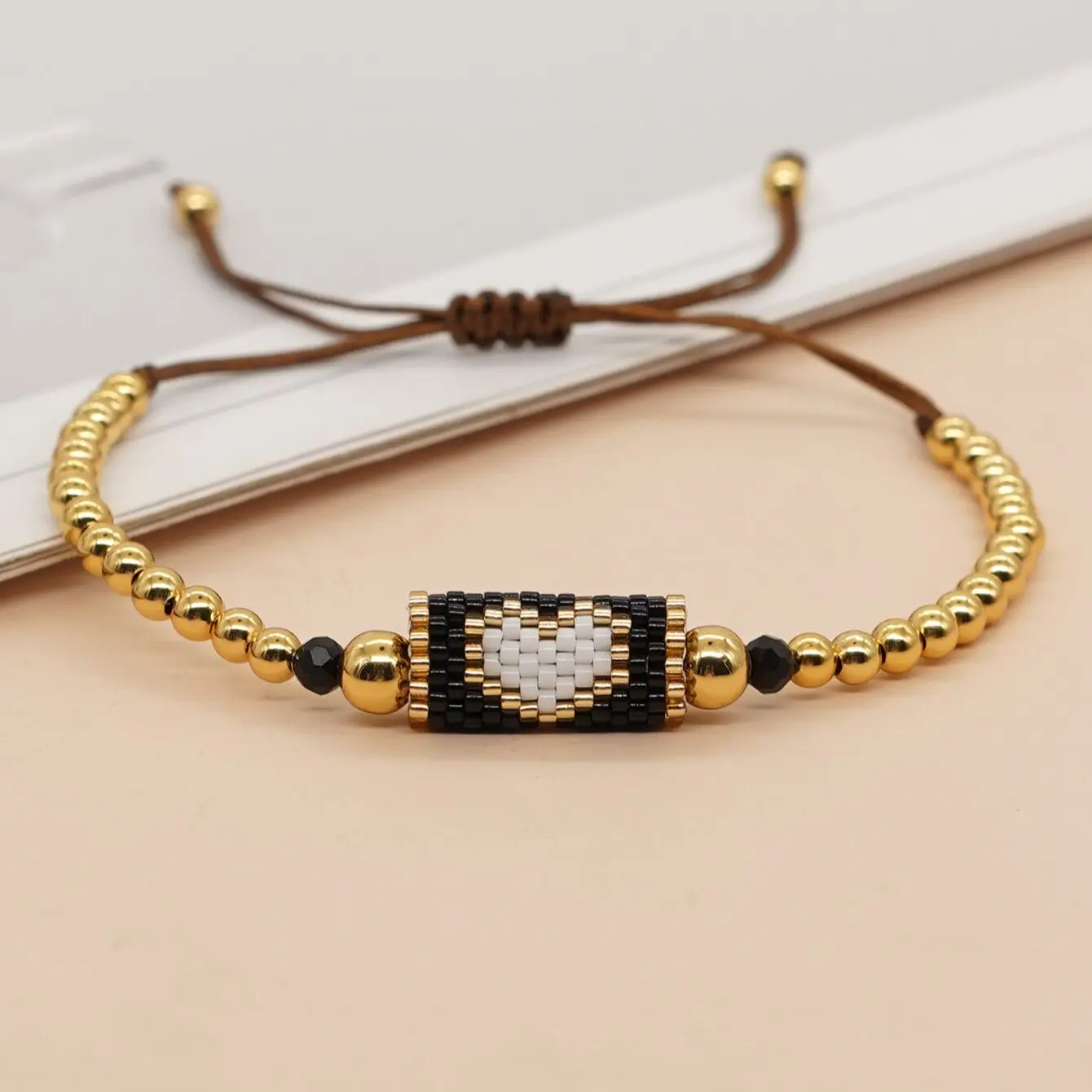 Love Heart Charm Bracelets Gold Plated Ball Beaded Boho Summer Beach Surfer Bracelets for Women Men Handmade Jewelry Gift