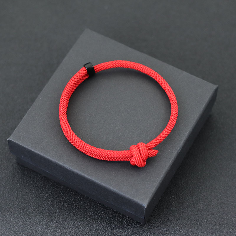New In Adjustable Men Rope Bracelet Handmade 4mm Lucky Yellow Black Thread Braclet Beach Surf Braslet Outdoor Rescue Brazalete