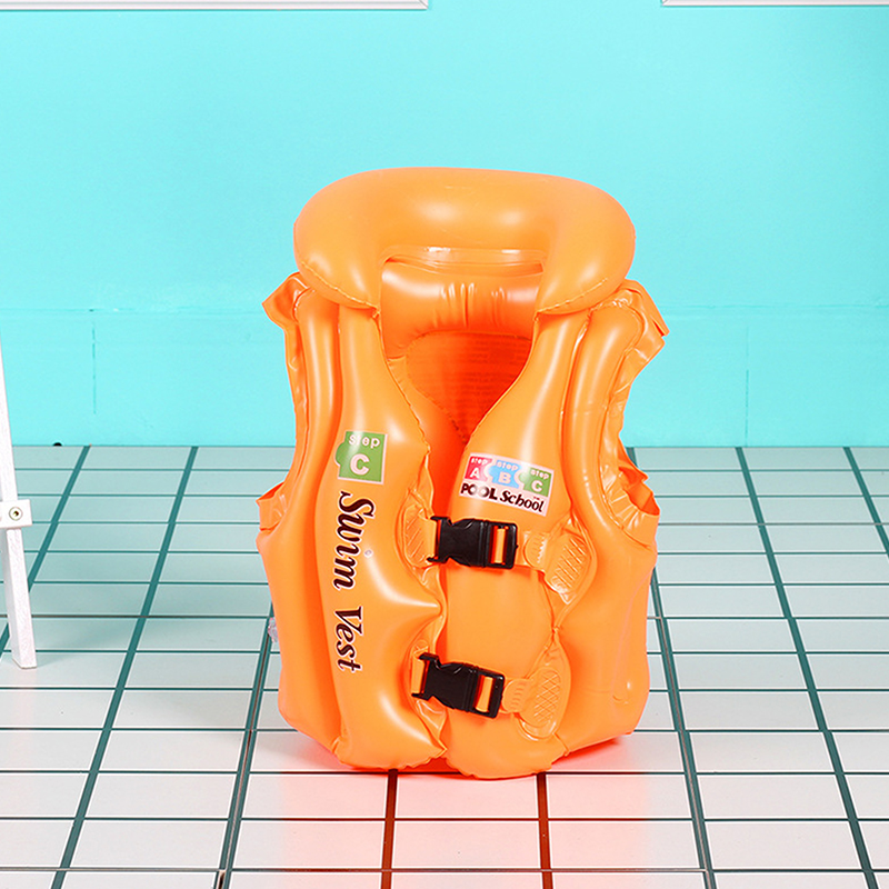 1-13 Years PVC Kid's Swimming Inflatable Life Jacket Buoyancy Vest Children's Arm Ring Inflatable Swimming Equipment Random