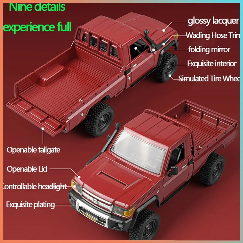 New 2023 Mn82 1:12 Remote-controlled Model Car Rc Climbing Off-road Vehicle Lc79 Large Pickup Truck Adult Toy Gift WLtoys