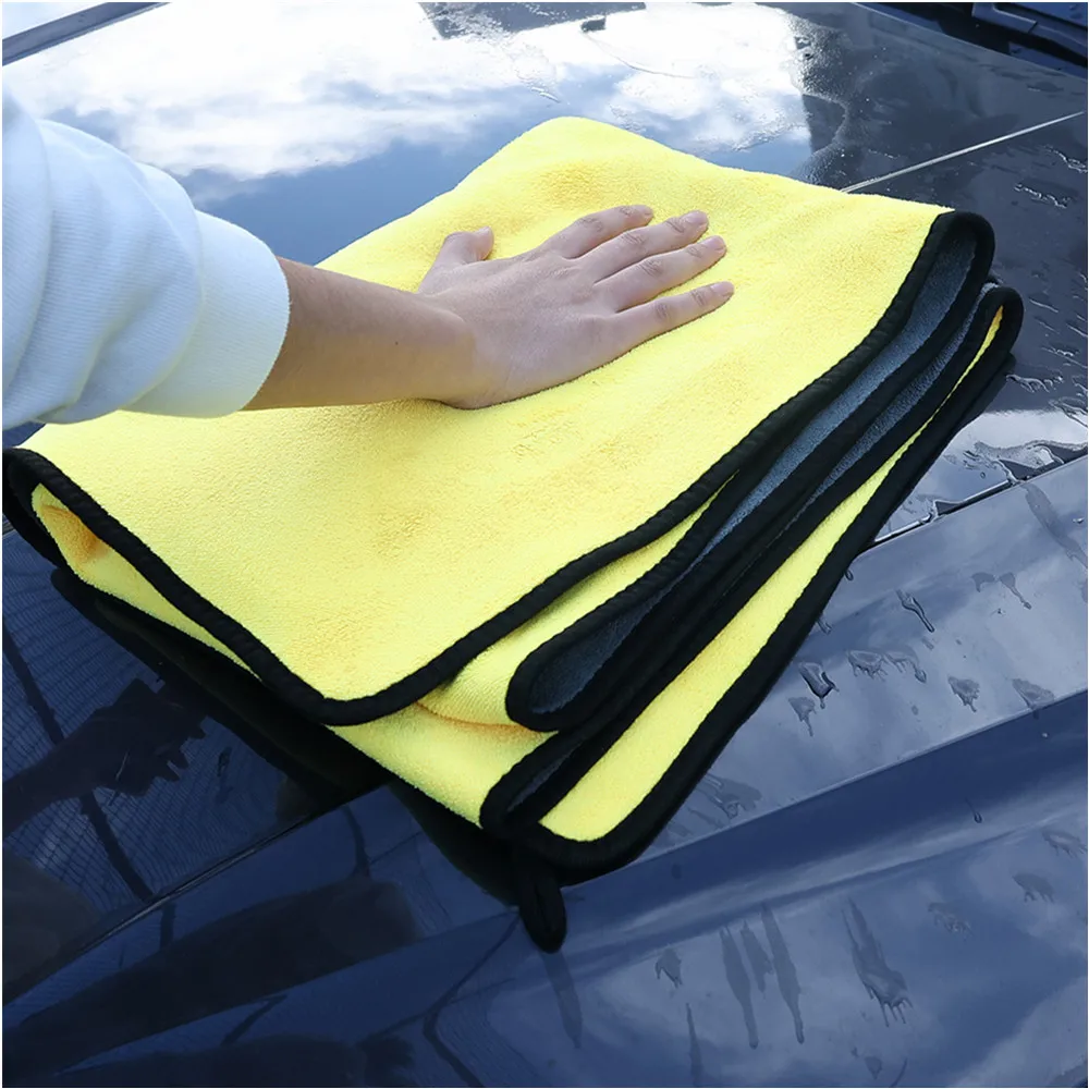 Car 2025 Microfiber Cleaning new Towels Thicken Double Layer Soft Drying Cloth Towel Car Care Detailing Towel Wash Rags 60X160CM