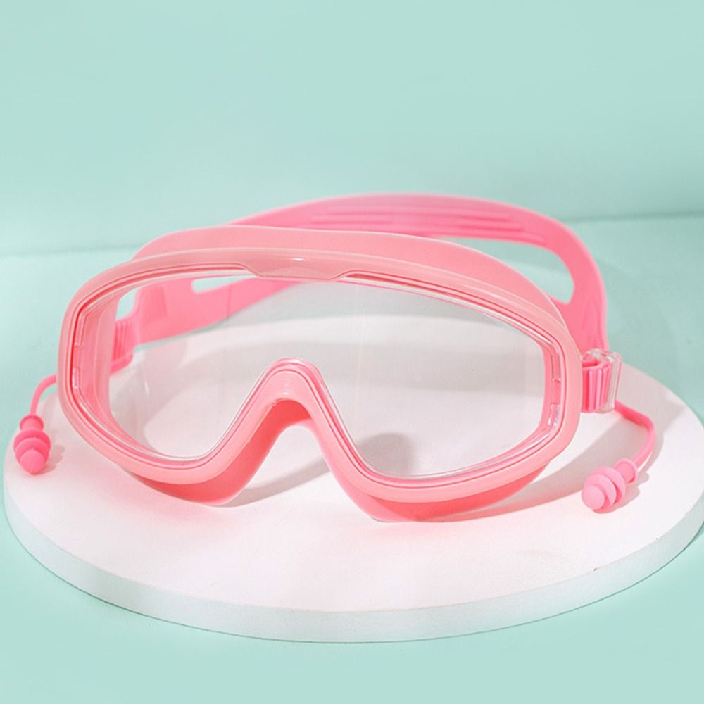 Anti-Fog Swimming Goggles Men Women Wide View Diving Glasses with Earplugs Waterproof HD Lens Swim Eyewear for Adults Youth