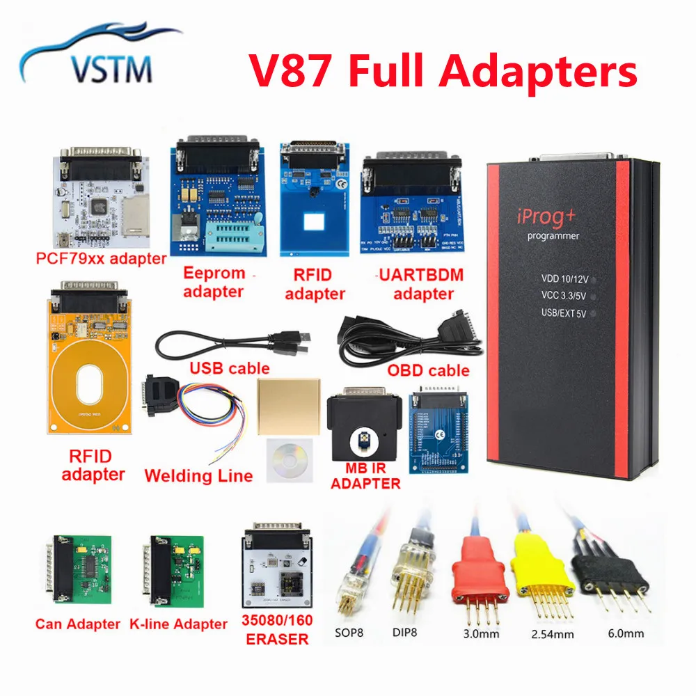2024 New Iprog Pro V87 Programmer Support IMMO+ Reset till the year 2021 Replace Carprog/Full/Digiprog