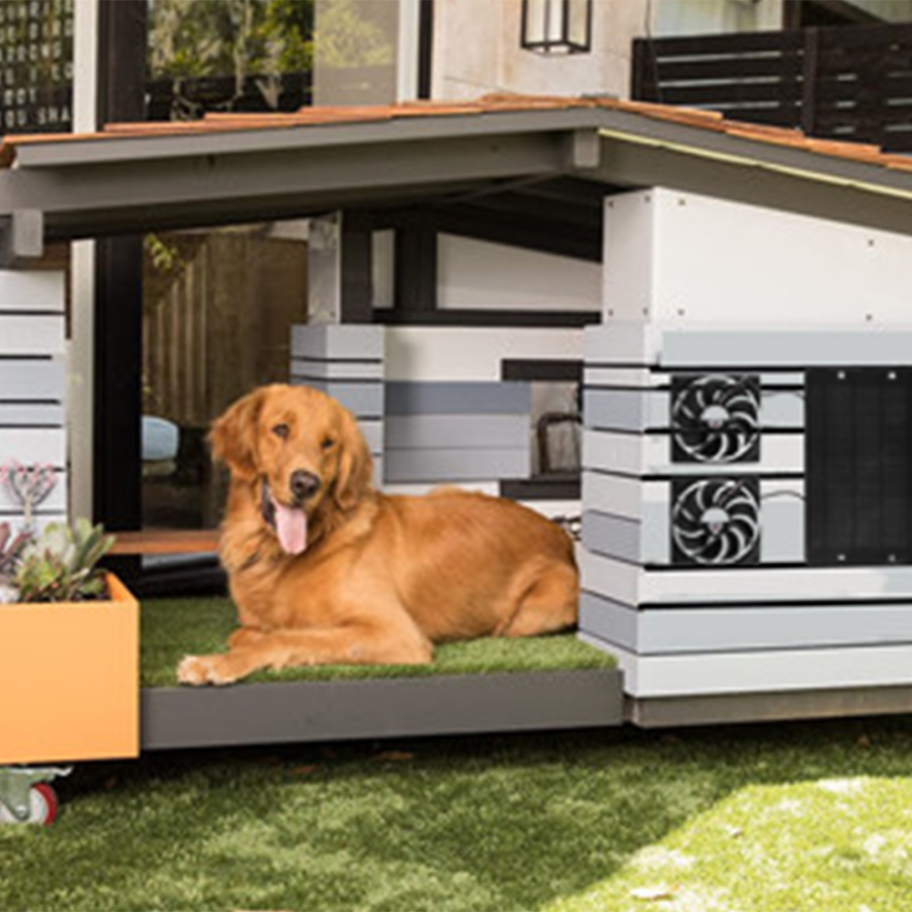 10W 12V Solar Panel & High Speed Ventilation Vent Fan Solar Panel Kit Solar Attic Fan Kit for Chicken Coop Shed Pet House