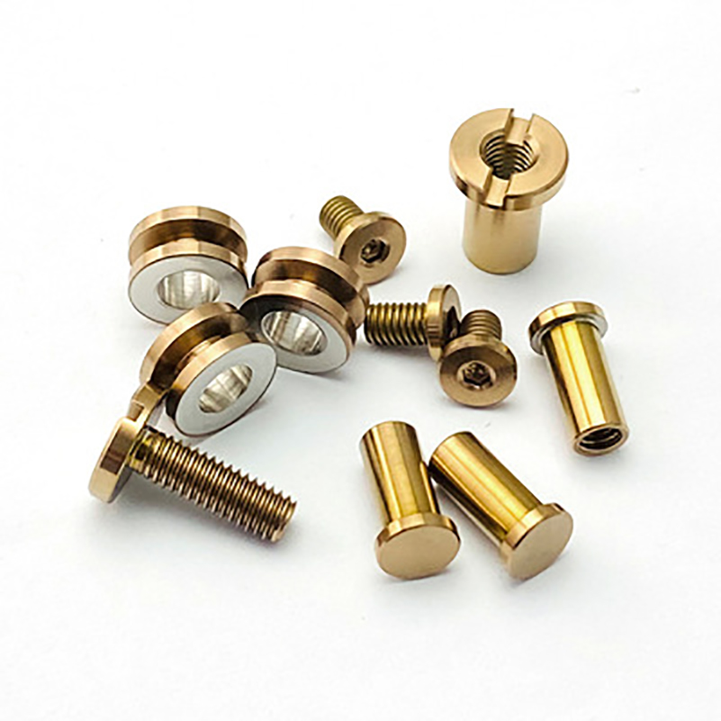 1 Full Set of Knife Handle Titanium Screws Spindle Support Shaft for Rick Hinderer XM-18 3.5'' XM18 Knives DIY Part Hardware Kit