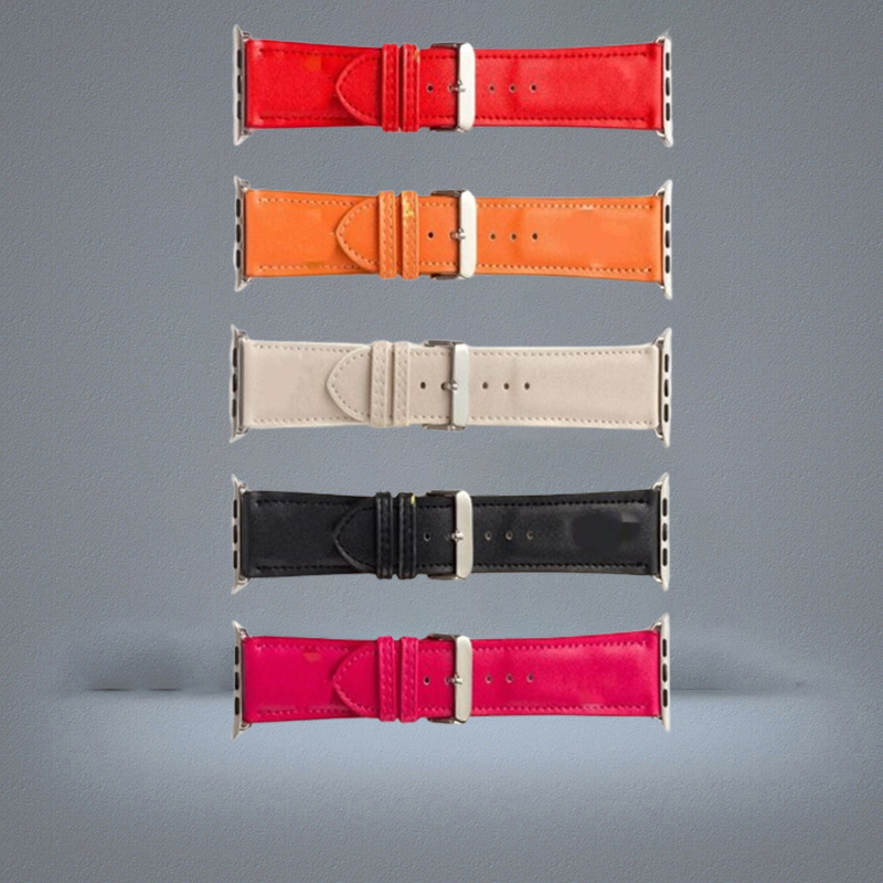 Suitable For Designer H Version Watch Bands iwatch Strap 38404244mm High Quality Leather Wristband