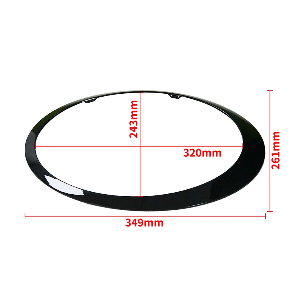 2Pcs Car Headlight Frame For MINI Cooper S R56 R57 R55 Clubman 2007-2015 51137149905 51137149906 Gloss Black/Silver Plated