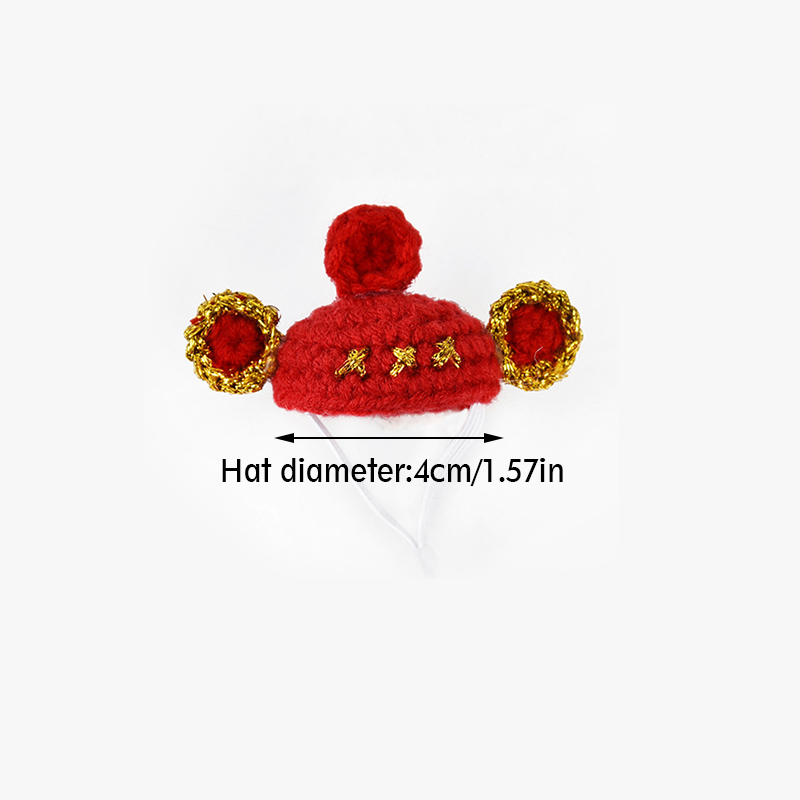 Toy Supplies Pet Caps Parrot Pet Hat Bird Knitted Hat Hamster Hat Hamster Accessories Dollhouse Supplies