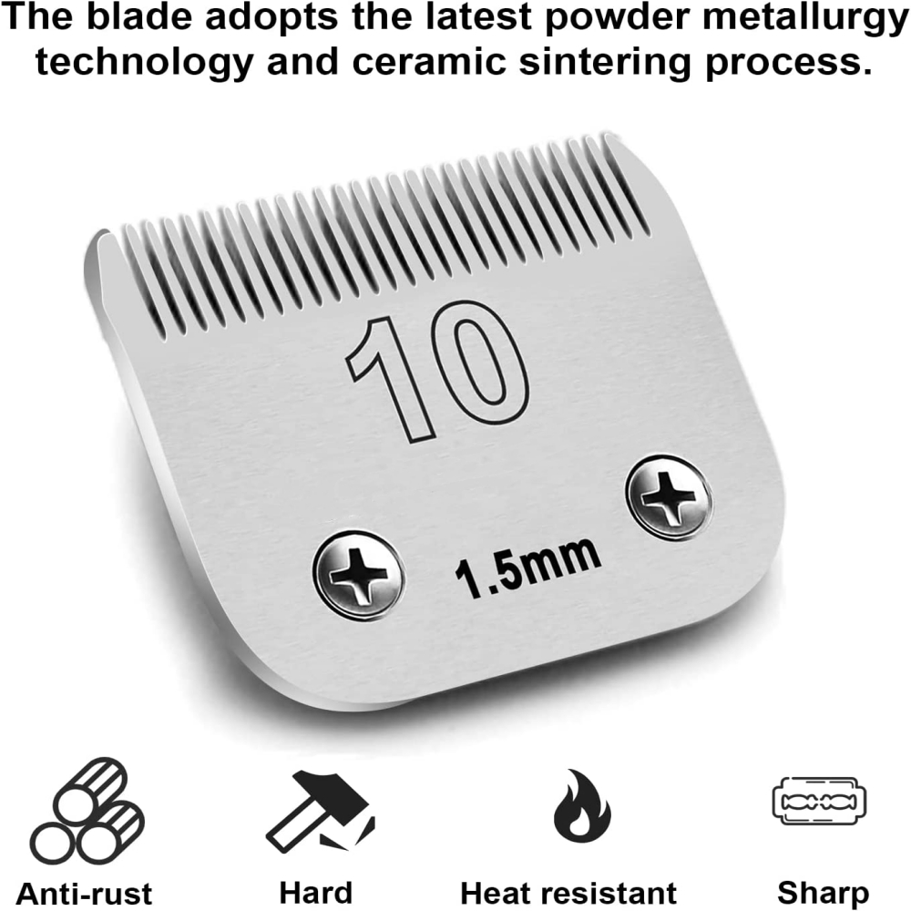 Dog Grooming Clipper Replacement Blades Compatible with Andis Pet Clipper/Oster-A5/Wahl KM-10 Series Dog Clipper