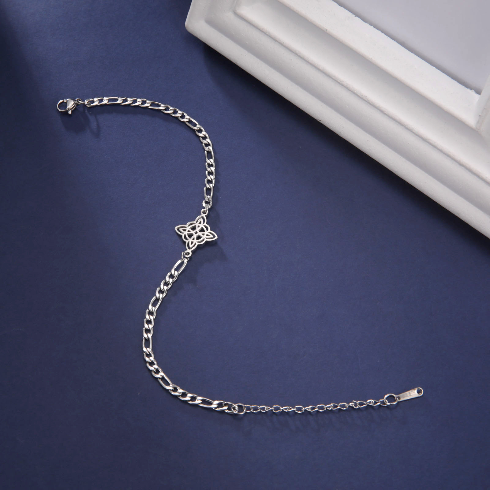 Witchcraft Celtic Knot Pendant Anklets Irish Witch Knot Foot Chain Summer Beach Shell Leg Bracelet For Women Girl Sandals Jewelr